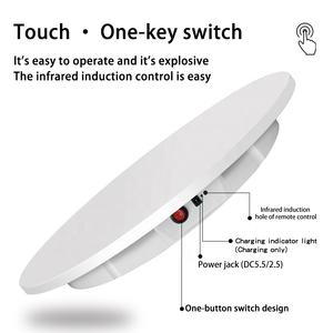 60 см 100 кг пульт дистанционного управления проигрыватель продукт 360 градусов вращающаяся электрическая фотографии стойки дисплея 360 photo booth - Product Image 2