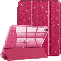 Pour tablette iPad Mini 6 7 filles, nouvelle coque de protection intelligente hybride en cuir PU brillant de luxe avec paillettes