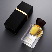 Flacons de parfum carrés en verre faits à la main de style égyptien vintage, 50 ml et 30 ml, pour emballage de diffuseur, production d'usine, qualité supérieure