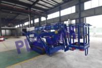 PLK LIFT Nouvelle Nacelle Élévatrice Électrique sur Chenilles en Acier Inoxydable, Remorquable, Hauteur Maximale 14m, Montée sur Remorque pour Chantier et Location