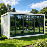 Maison conteneur modulaire préfabriquée démontable de 20 pieds à conception respirante pour hôtels, restaurants et logements résidentiels