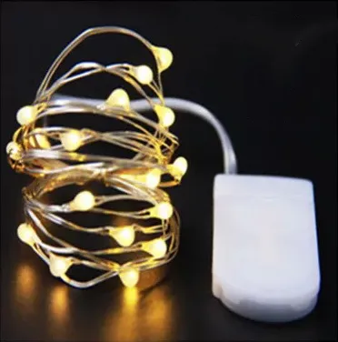 Factory price battery powered Led Mini Copper wire 10M 100 LED button Fairy Lights USB String Light 8 Modes With Remote