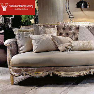 Ensemble de canapés de salon Alexander, style moderne et luxueux, en tissu français, avec pieds en bois, combinaison simple, double ou <span class=keywords><strong>trio</strong></span> - Product Image 2