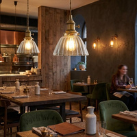 Lampe suspendue moderne en verre doré, luminaire suspendu pour îlot de cuisine, luminaire de plafond pour chambre à coucher, lampe de chevet, éclairage pour restaurant et bar