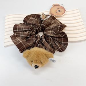 Accessoires pour cheveux en peluche, nouveau design tendance, style ours en peluche, accessoires pour cheveux féminins, logo personnalisable - Product Image 3