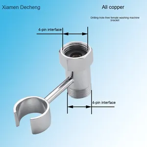 Медный настенный держатель для душевой головки - Product Image 3