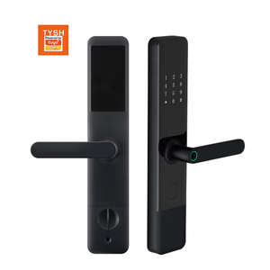 Tysh tuya thông minh vân tay sinh trắc học Khóa cửa hợp kim nhôm Wifi <span class=keywords><strong>ZigBee</strong></span> kỹ thuật số cho khách sạn căn hộ cư trú đám mây dữ liệu - Product Image 1