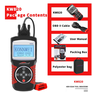 เครื่องมือวินิจฉัยปัญหาในรถยนต์จาก KW820ของ <span class=keywords><strong>Konnwei</strong></span> เครื่องอ่านรหัสเครื่องยนต์ <span class=keywords><strong>OBD2</strong></span> EOBD เครื่องสแกนความผิดพลาดสำหรับวิเคราะห์รถยนต์ - Product Image 2