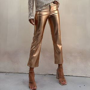 <span class=keywords><strong>Pantaloni</strong></span> da <span class=keywords><strong>donna</strong></span> nuovi abbigliamento 2024 <span class=keywords><strong>pantaloni</strong></span> a gamba dritta <span class=keywords><strong>lucidi</strong></span> a vita alta - Product Image 6
