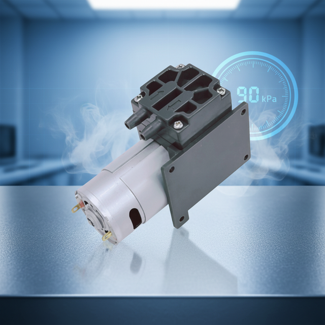 High Performance Powerful Economical Brush DC Motor Micro Diaphragm Air Vacuum Pump OEM Customizable 90Kpa Pressure for Fog