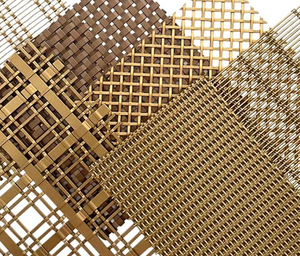 Maille métallique en acier à armure simple, maille métallique décorative <span class=keywords><strong>de</strong></span> couleur cuivre pour façade architecturale/design d'intérieur/écrans <span class=keywords><strong>de</strong></span> séparation - Product Image 6