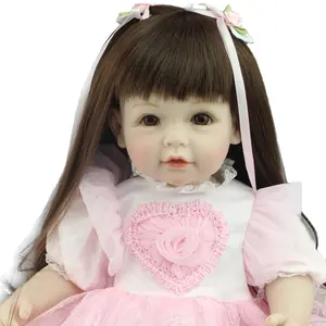 Npkcollection 50 Cm Real Reborn Boneca Bayi Vinil Boneka Anak-Anak Manusia Hidup Mainan Girls 20 Inch Gaun Boneka Hadiah Natal U