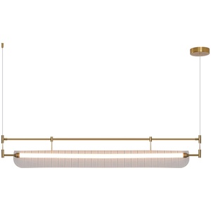Modern Iron Strip Lamp Simple Art Restaurant Chandelier for Dining Room Bar Island <b>Hanging</b> Pendant Light HM-MW-720P Led Pendant - Product Image 6