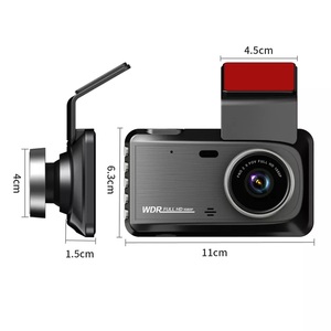 4 inch độ phân giải cao <span class=keywords><strong>1080P</strong></span> Ống kính kép Dash Cam WIFI + <span class=keywords><strong>GPS</strong></span> hộp đen thông minh, hộ tống Full HD - Product Image 4