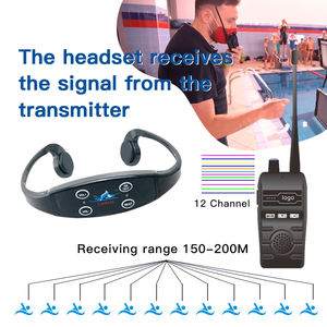 Transmisor Bluetooth H800 Swimtalk de 12 Canales con 10 Auriculares H906C para <span class=keywords><strong>Entrenamiento</strong></span> de Natación en Piscina y Natación <span class=keywords><strong>Sincronizada</strong></span> - Product Image 2