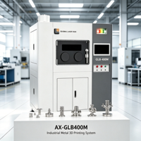 Printer 3D Logam Industri Ukuran Besar SLM AX GLB400M Otomatis Multi Material Presisi Tinggi Kecepatan Tinggi Konektivitas USB WiFi