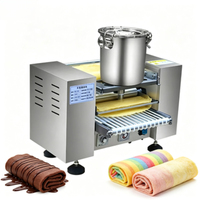 Machine Commerciale Automatique pour Mini Crêpes aux Œufs, Gâteaux Mille-Feuilles, Crêpes et Feuilles d'Œufs