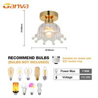 Lampe de couloir moderne personnalisée, Lampes de couloir, Lampes de balcon, Plafonnier simple en cristal nordique pour chambre à coucher