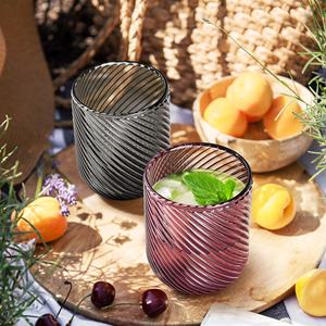 Conjunto de Copos de Vidro com Preço por Atacado, Cores Mistas, Textura Canelada, Copo de Água de 260ml para Presente - Product Image 6