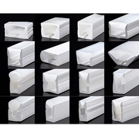 Canal LED en silicone flexible encastrable, diffuseur en silicone imperméable blanc/noir pour bande LED et tube néon