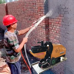מרגמה ריסוס מכונת בניית אתר מלט אבקה קיר טיח בטון טובל ריסוס מכונה