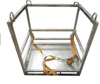 Cages de stockage personnalisées en treillis métallique empilable pour bouteilles de gaz GPL, propane, oxygène, pour chariot élévateur
