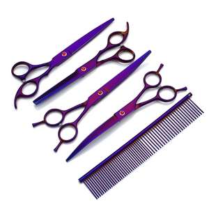 IC-70A 7 inç çeşitli renkler bakım makas Pet güzellik makas seti stilist makas seti - Product Image 5