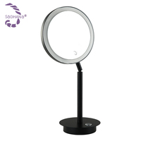 Nouveau miroir de bureau chinois de haute qualité, miroir HD, base à réglage multi-angles, miroir personnalisé à face unique avec lumière