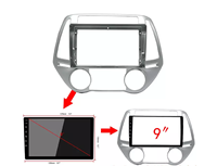 Radio con Gps para coche, reproductor de Dvd con Android, estéreo, compatible con sistema de Audio, para Hyundai I20, Auto/Manual, 2012-2014, marcos de coche