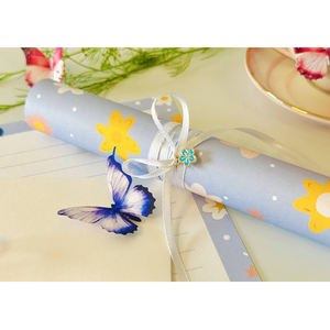 ชุดเครื่อง<span class=keywords><strong>เขียน</strong></span> Flora พร้อมกระดาษเขียนตัวอักษรเรียงราย กระดาษ<span class=keywords><strong>เขียน</strong></span>เครื่องเขียนพร้อมซอง<span class=keywords><strong>จดหมาย</strong></span> - Product Image 4