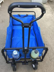 Chariot pliable <span class=keywords><strong>à</strong></span> 4 roues, chariot <span class=keywords><strong>à</strong></span> poussoir pour l'extérieur, livraison facile - Product Image 4