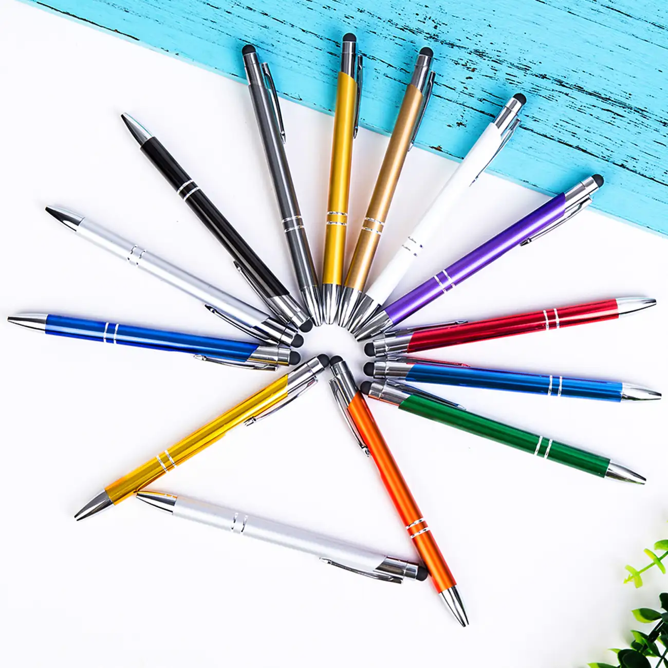 2021 Promotionele Pen Aangepaste Logo Penaluminum Staaf Pen Stylus Pen Voor Gift