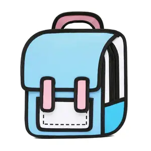 Vendita calda parenting kids bag kindergarten bookbag fashion 2D 3D cartoon baby bambini zaino borse da scuola per ragazze ragazzi