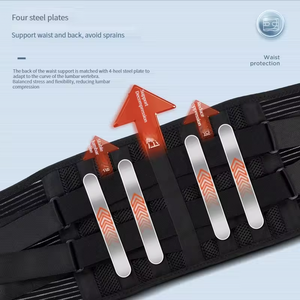 6 Stays Medical Working ceinture lombaire massaggiatore cuscinetto posteriore in Nylon supporto vita tutore lombare posteriore cintura - Product Image 5