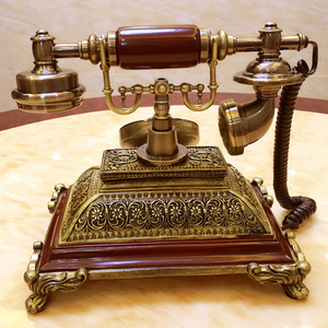 Anciennes clés de téléphone européen antique, téléphone <span class=keywords><strong>fixe</strong></span> rétro créatif <span class=keywords><strong>fixe</strong></span> - Product Image 5