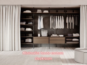 <span class=keywords><strong>Armario</strong></span> <span class=keywords><strong>de</strong></span> poste <span class=keywords><strong>de</strong></span> <span class=keywords><strong>aluminio</strong></span>, muebles para el hogar, vestidor organizador - Product Image 5