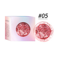 Petite palette d'ombres à paupières crémeuses simples avec palette d'ombres à paupières chromées à faible quantité minimale de commande scintillantes mates 3D pour le maquillage de la peau foncée