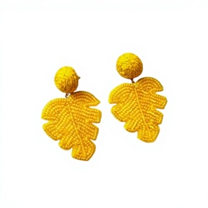 Top Tendance bijoux Perles broderie Boucles d'oreilles de forme ronde d'Inde boucles d'oreilles faites à la main pour femmes et filles look classique - Product Image 5