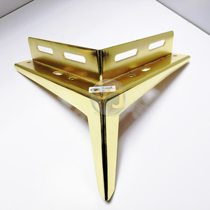 Modern Minimalist <b>Gold</b> Metal Furniture Legs 130X150MM Heavy Duty <b>Sofa</b> Table Support Legs Carbon Steel - Product Image 1