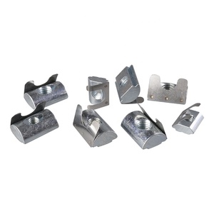T fessura in alluminio profilo blu zinco in acciaio dado M5 M6 M8 martello scivolo in T dadi - Product Image 5
