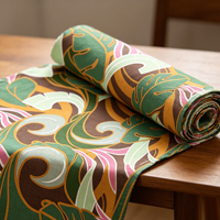 Nouveaux motifs floraux tissés magnifiques, arrivée de tissus en popeline de coton imprimés numériquement personnalisés 105 g/m² pour robes de filles