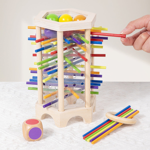 Bảng gỗ trò chơi Montessori đồ chơi 42 Gậy đầy màu sắc trò chơi xúc xắc toán học Đồ chơi Giáo Dục Gia đình vui vẻ bóng thả trò chơi - Product Image 6