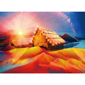 Usine personnalisé boîte emballage conception paysages imprimé bricolage papier carton 1000 pièces Puzzles scies sauteuses pour adulte - Product Image 3