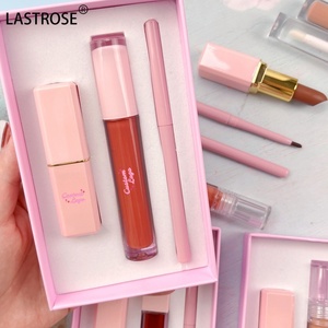 Kit de Maquillage Marque Blanche: Rouge à Lèvres Liquide, <span class=keywords><strong>Crayon</strong></span> Contour des Lèvres Mat Naturel Nude Marron <span class=keywords><strong>et</strong></span> Brillant à Lèvres Crème - Product Image 4