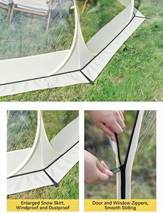 Tente de plage pop-up en PVC transparent de qualité supérieure, uniquement pour le <span class=keywords><strong>camping</strong></span>, abri portable pour le <span class=keywords><strong>camping</strong></span> au bord <span class=keywords><strong>du</strong></span> lac et en bordure de rivière - Product Image 6