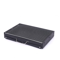 Barbecue portable pliable en fer et charbon de bois pour camping, 1 kg, 0,4 mm D16, pour cuisson et grillades en extérieur