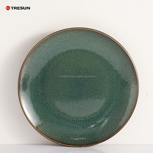 Luxury 16-Piece Eco Friendly Modern Luxury Stoneware Blue Ceramic Dinnerware <b>Set</b> for Hotel Wedding Catering Factory Direct - Product Image 5