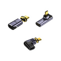 Adaptateur magnétique haute vitesse 140W USB 4.0 type-c convertisseur de Charge rapide PD 24Pin pour ordinateur portable 40GBps transfert haute vitesse
