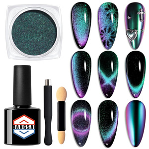 Venta Directa de Fábrica, Pigmento Magnético Holográfico 2026, Efecto Galaxia Mágica, Brillo 9D, Polvo para Uñas Ojo de Gato, Decoración Navideña - Product Image 1