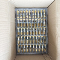 Prise banane connecteur pour haut-parleur, 50 pièces, en cuivre plaqué or 24K, BFA, 4mm